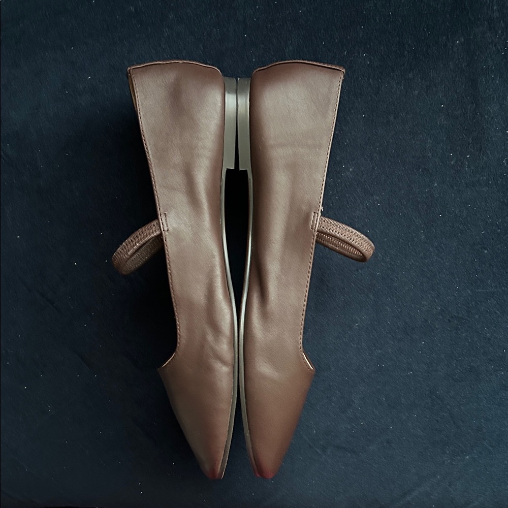 Like New Madewell Greta Mary Jane Flats Brown Size US8.5 - Picture 3 of 10